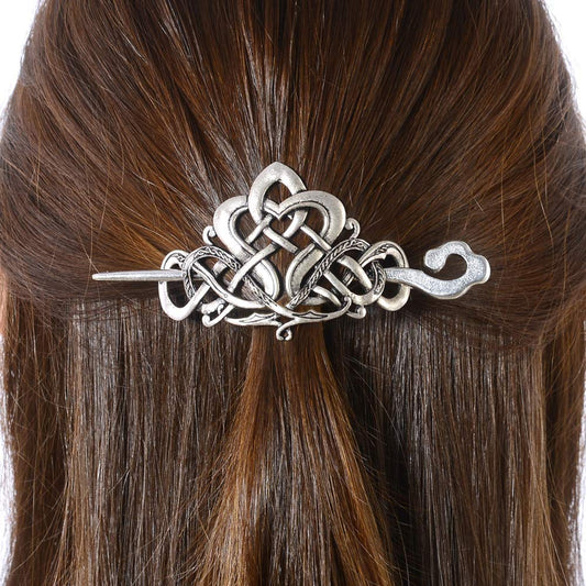 Viking Celtic Hair Clips Hairpins- Viking Hair Accessories Celtic Knot Hair Pins Antique Silver Hair Sticks Irish Hair Decor Accessories for Long Hair Beauty & Personal Care LQQQL