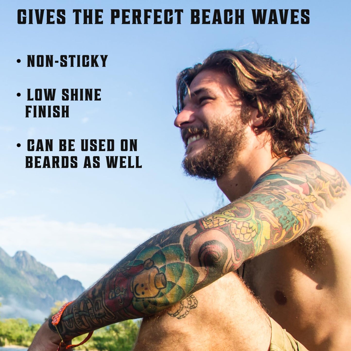 Viking Revolution Sea Salt Spray for Men - Hair Texturizing Spray with Kelp, Aloe Vera and Red Algae Extract - Surf Sprays to Add Volume and Texture Beauty & Personal Care Viking Revolution
