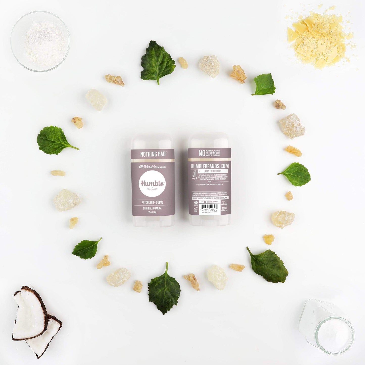 Humble Brands Patchouli Copal Frankincense Deodorant, 2.5 OZ Beauty and Personal Care HUMBLE SIMPLE AND TRUE.