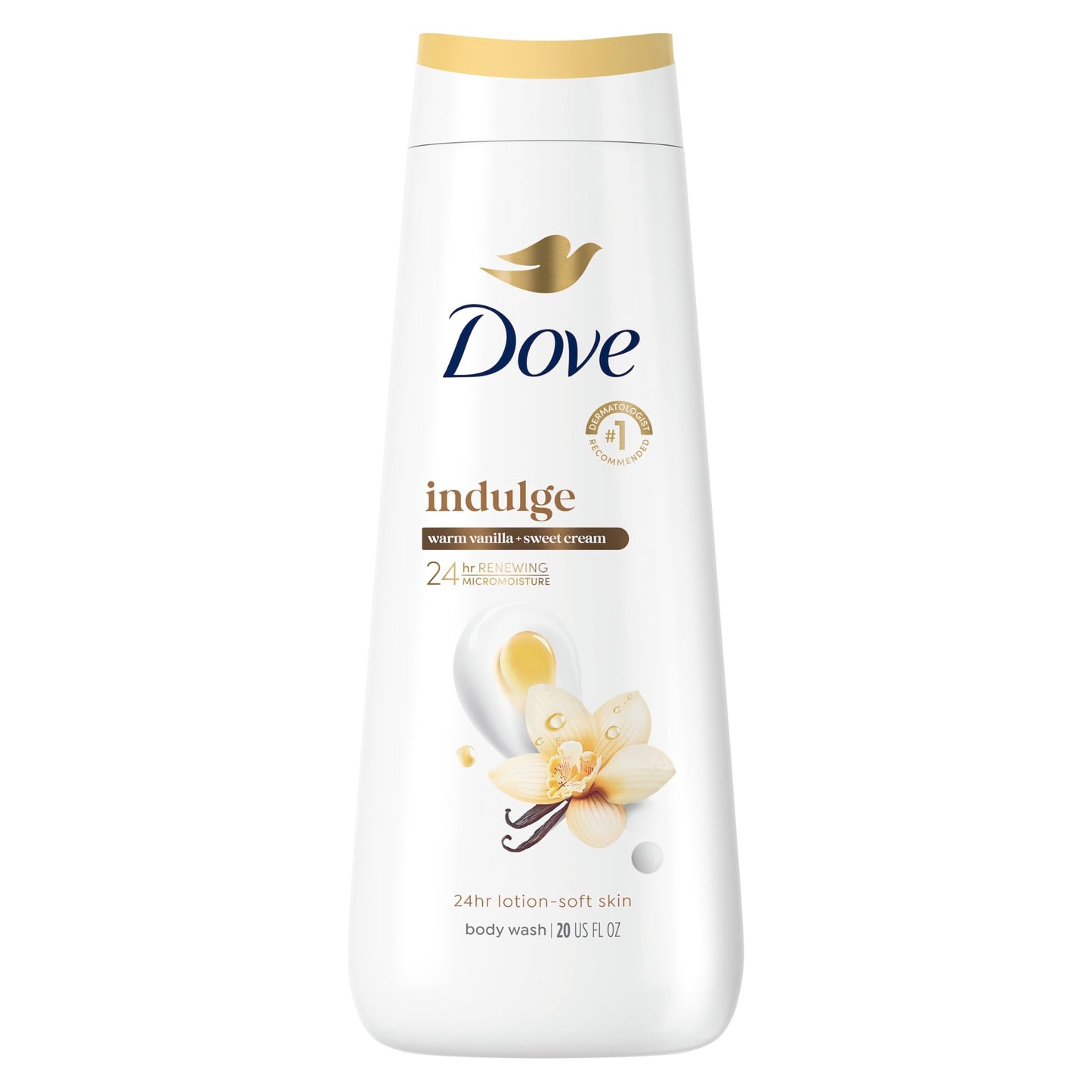 Dove Vanilla Body Wash for Deeply Moisturized & Hydrated Skin 20 FO Beauty & Personal Care Dove
