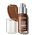 Revlon Illuminance Skin-Caring Liquid Foundation, Hyaluronic Acid, Hydrating and Nourishing Formula with Medium Coverage, 517 Amber, 1 fl oz Beauty & Personal Care REVLON