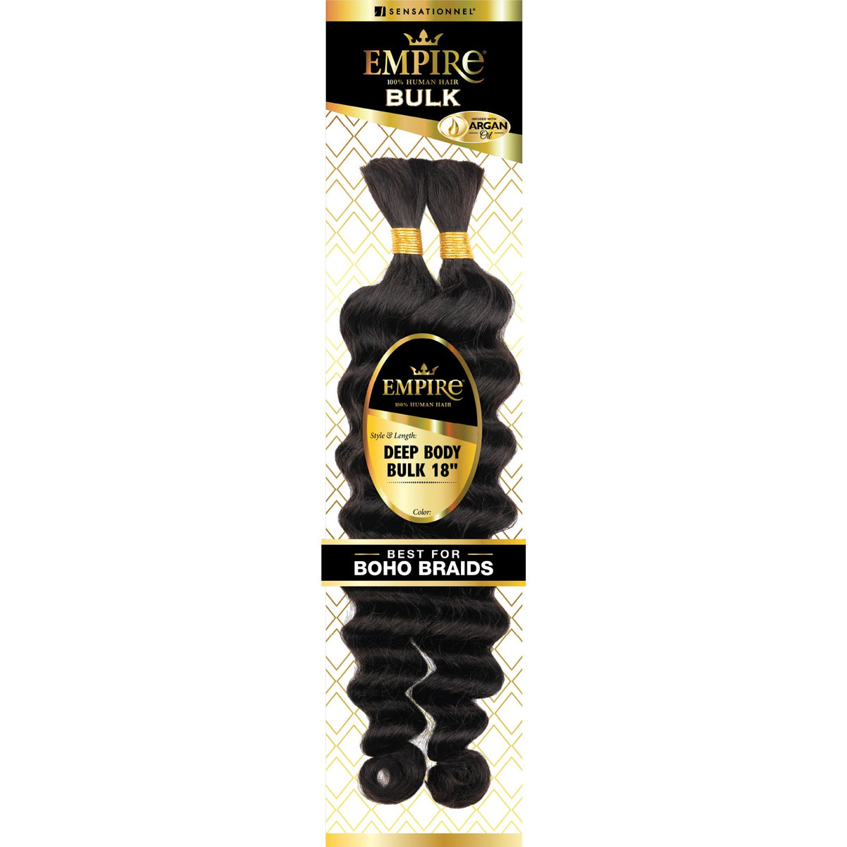 Sensationnel Empire Bulk Braiding-Deep Body,1 pack 18 inch, 613 BLONDE