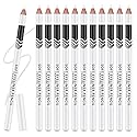 Ownest 12 Pcs White Eyeliner Highlighter Pen, White Pearl Eyeliner Pencil Set, Soft Shimmer Liner & Shadow Pencil, Lasting Smooth Cream Eye Liner Pen Beauty & Personal Care Ownest