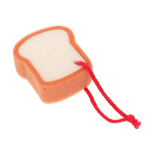 Healifty Baby Bath Brush Bread Scrub Sponge for Shower Cute Baby Bath Sponge Soft Scrubber for Daily Skin Cleaning Travel Use 4.33 X 3.74 X 1.77 in Beauty and Personal Care Healifty