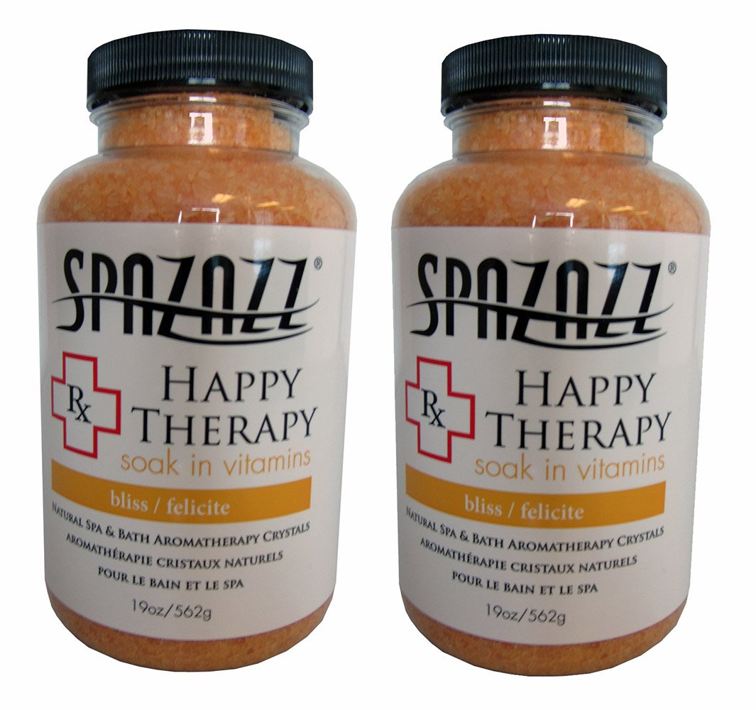 Spazazz Aromatherapy Spa and Bath Crystals - Happy Therapy 19oz (2 Pack) Beauty & Personal Care SET SUNSOLAR ENERGY TECHNOLOGIES