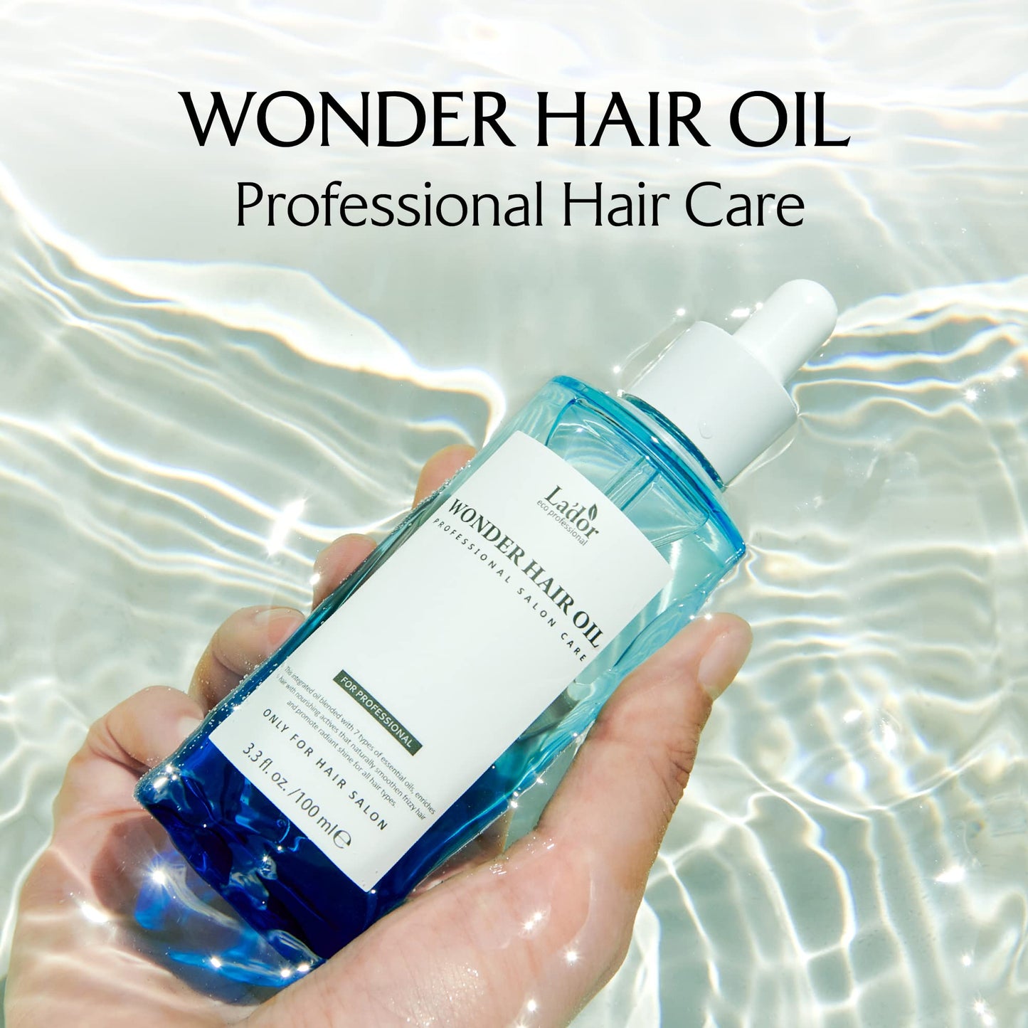LADOR Wonder Hair Oil Anti Frizz Leave-In Lightweight Protein Coditioner - Squalane Argan Avocado Oil for Dry Static Damaged Bleached Hair Defrizz Beauty & Personal Care LA'DOR
