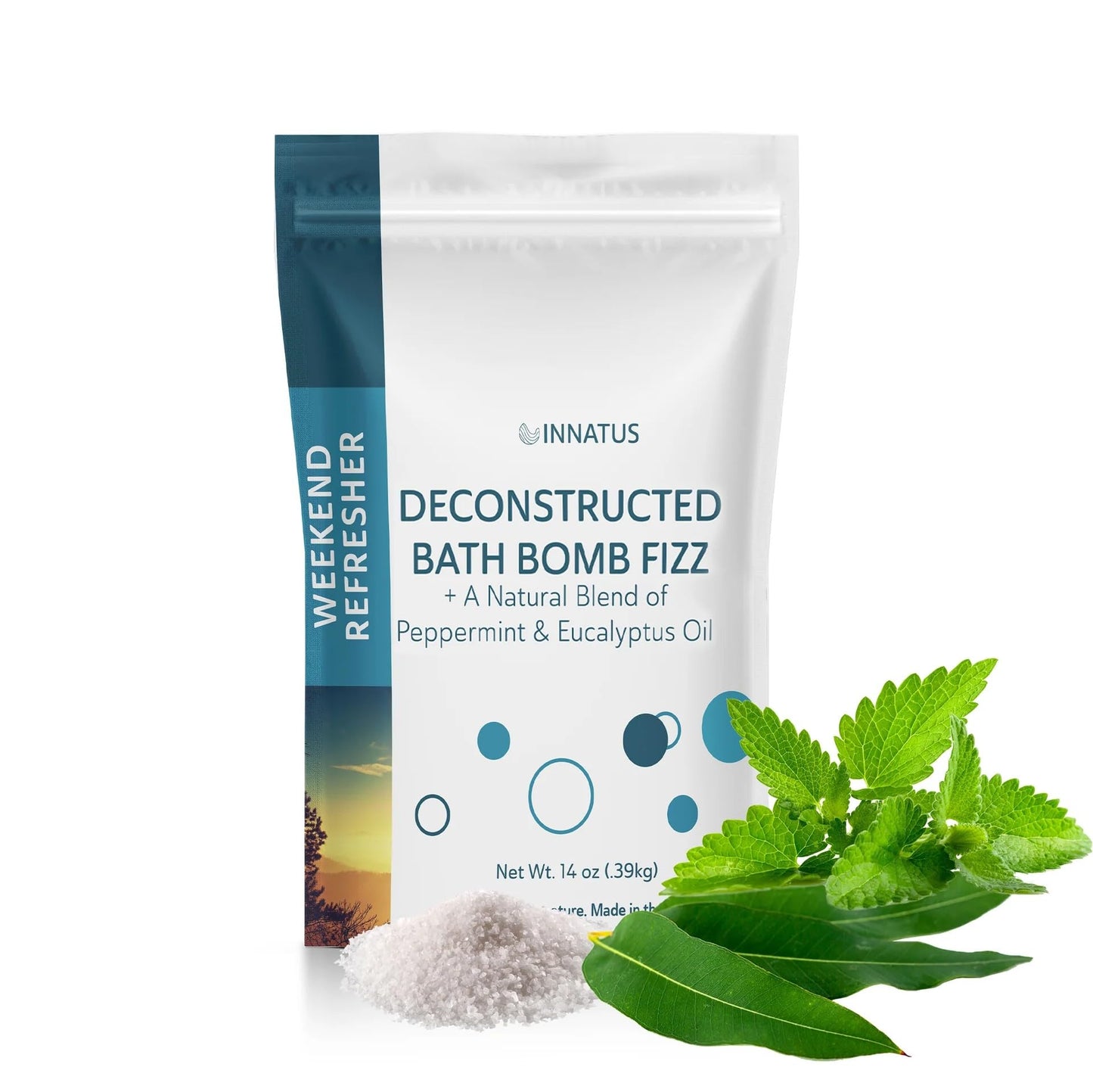 Sea Salt Fizzy Deconstructed Sleeping Beauty Bath Bomb - 14oz Bath Fizz - Infused with Natural Oils for Deep Relaxation (Rosemary) Beauty and Personal Care INNATUS