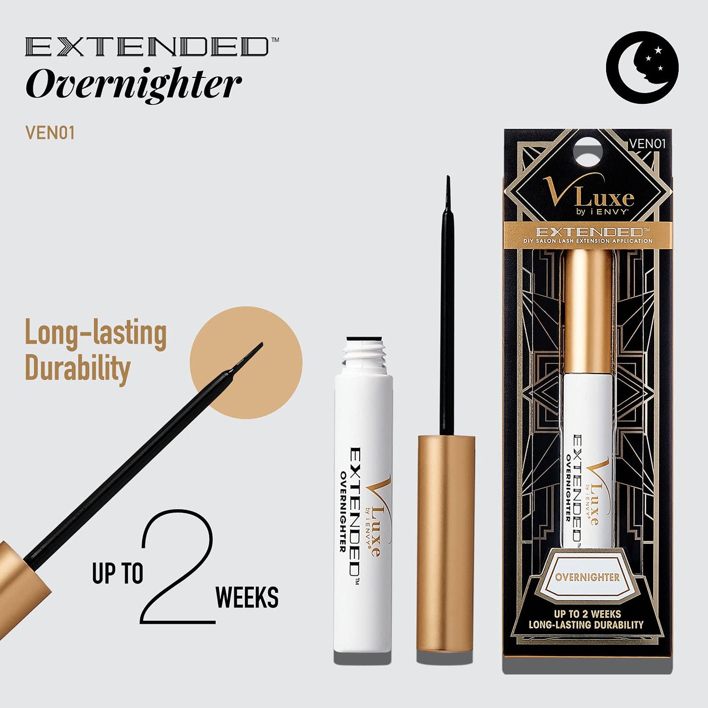 i•ENVY DIY Eyelash Extension Overnighter - Lasting Your lash up to 1-2 Weeks Long, Foolproof & Smudge-Free Beauty & Personal Care i•ENVY