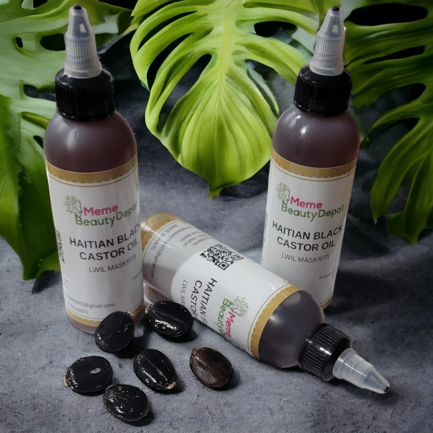 Meme Beauty Depot Haitian Black Castor Oil Beauty & Personal Care Meme Beauty Depot