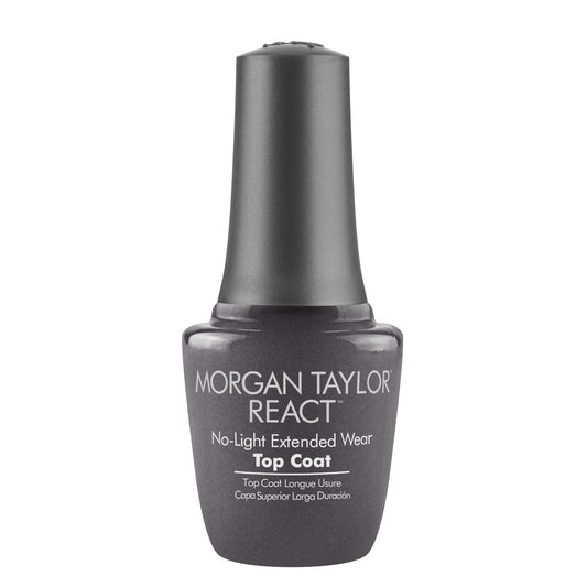 Morgan Taylor REACT Top Coat - Gelish Infused Technology for Long-Lasting Shine & Chip Resistance, No LED Light Needed, Easy Soak-Free Removal Beauty & Personal Care Morgan Taylor