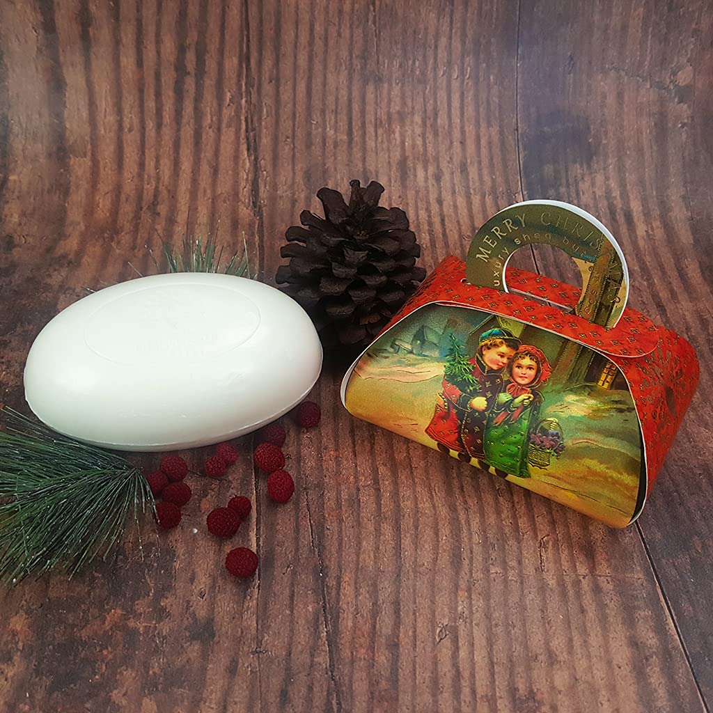 The English Soap Company, Large Gift Bag Bath Soap, A White Christmas, 260g Beauty & Personal Care The English Soap Company