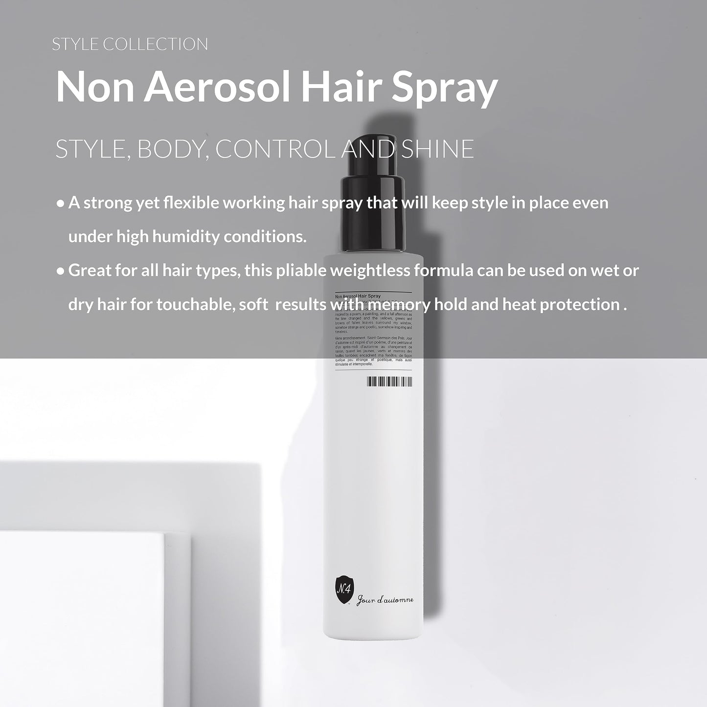Number 4 Hairspray for Women and Men, Non Aerosol Strong Hold Hair Spray, 6.7 oz Beauty & Personal Care Number 4