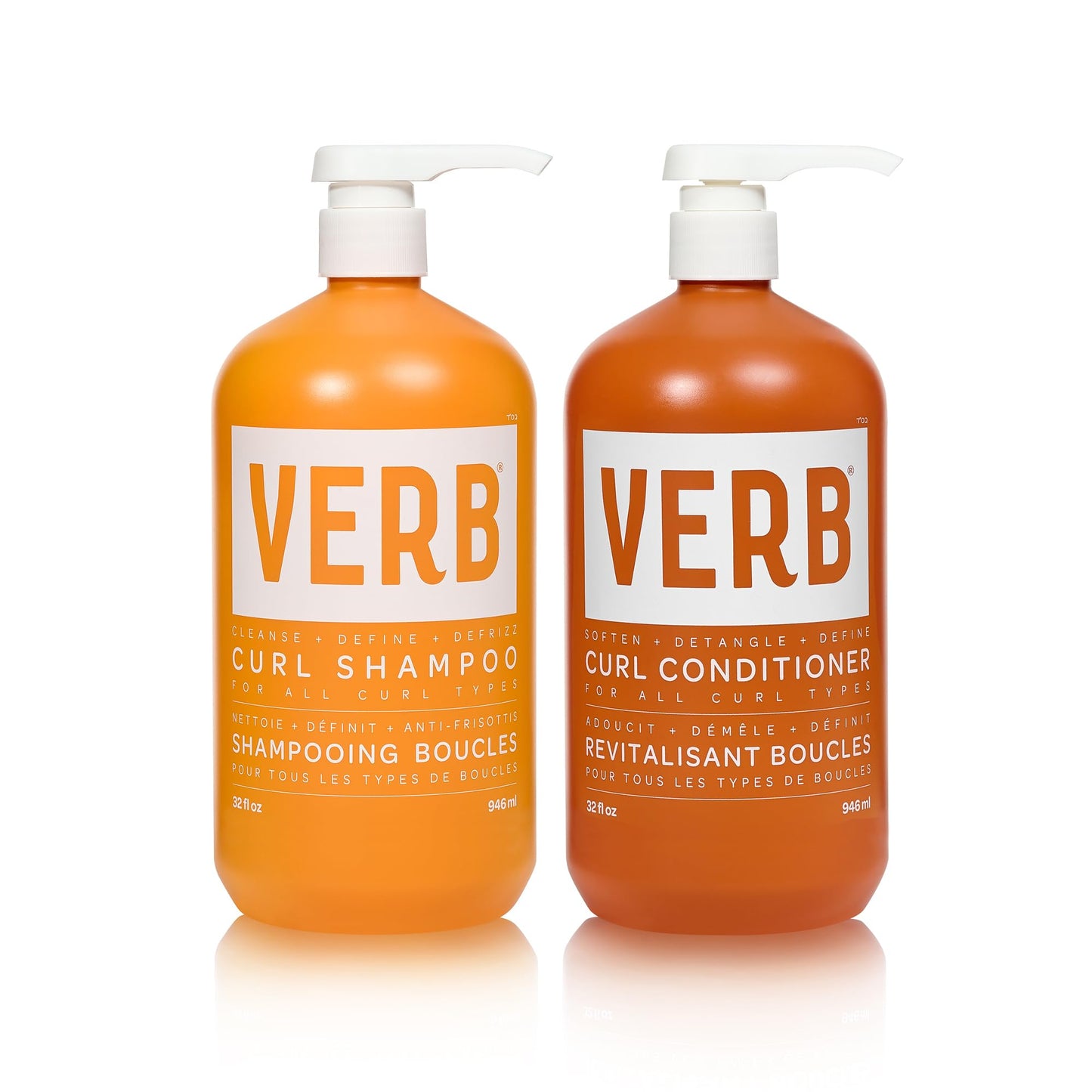 VERB Curl Shampoo + Conditioner Duo, 32 fl oz - Cleanse and Smooth - Frizz Control + Definition- Vegan, No Parabens or Harmful Sulfates Beauty & Personal Care VERB