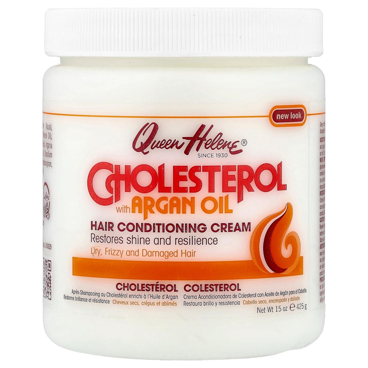 QUEEN HELENE Cholesterol Hair Conditioning Creme Argan Oil, 15 oz Beauty & Personal Care Queen Helene