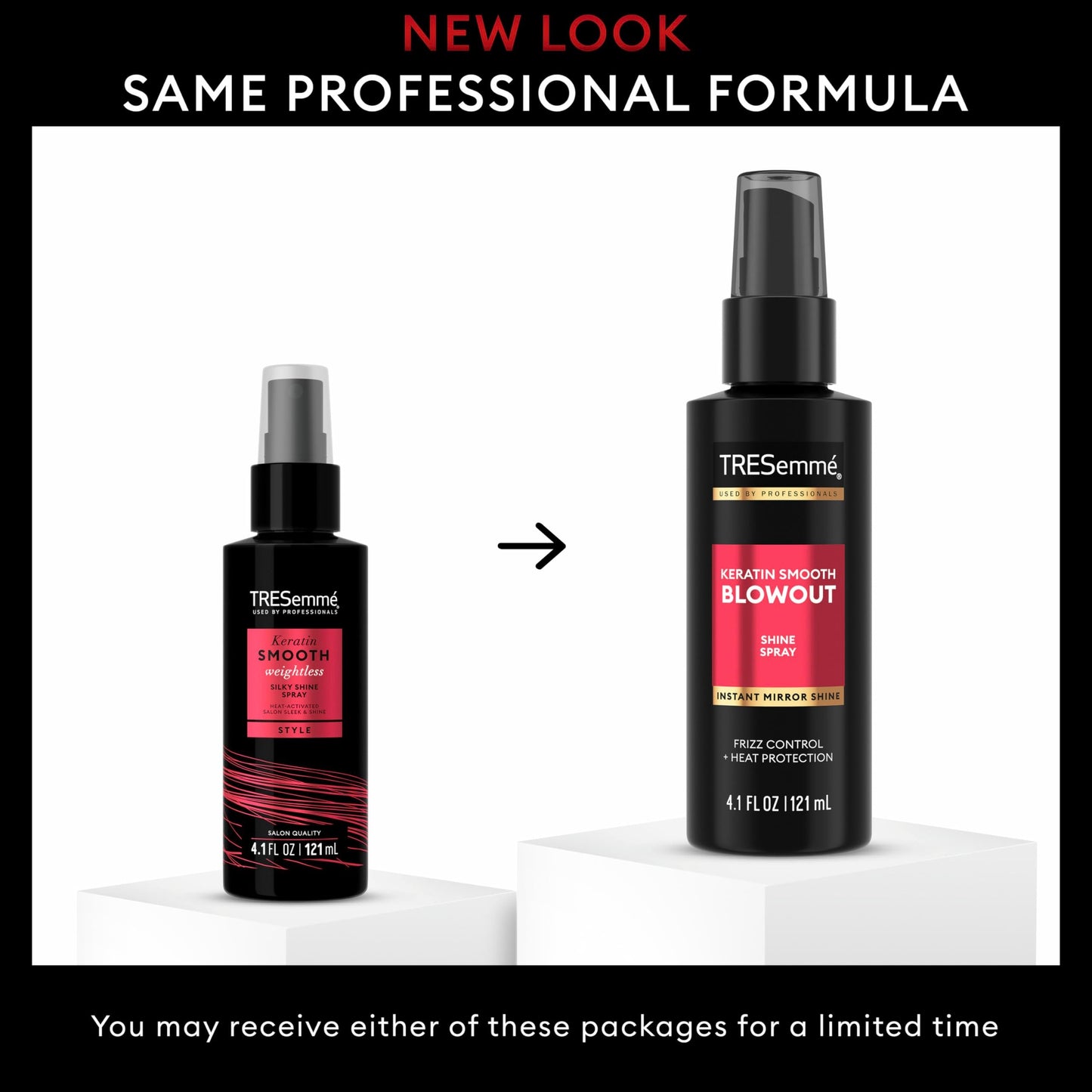 TRESemmé Silky Shine Spray Keratin Smooth for Heat Activated Sleek & Shine, Weightless, 4.1 Fl Oz Beauty & Personal Care TRESemmé