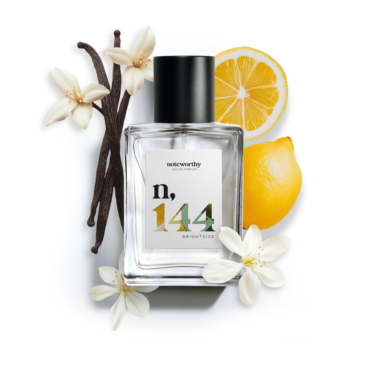 Noteworthy n,144 Brightside Eau De Parfum - Citrus, Vanilla | Sophisticated, Warm Fragrance for Any Occasion | Long-lasting Unisex Perfume for Women Beauty & Personal Care Noteworthy