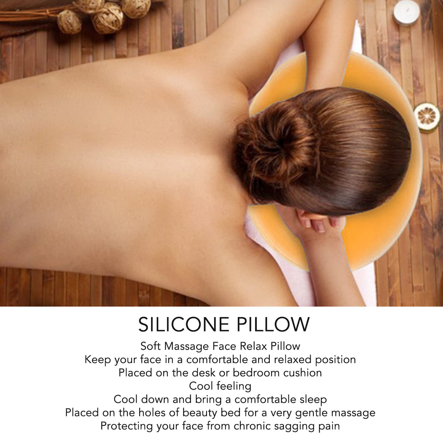 Silicone Pillow, Professional Massage Bed Table Face Massage Face Relax Pillow SPA Beauty Salon Skin Shape Massage Pillow Head Cushion, Beauty and Personal Care Asixxsix