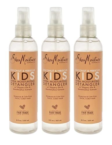 Shea Moisture Kids Detangler Coconut & Hibiscus 8 Ounce Pump (237ml) (Pack of 3) Beauty & Personal Care Shea Moisture