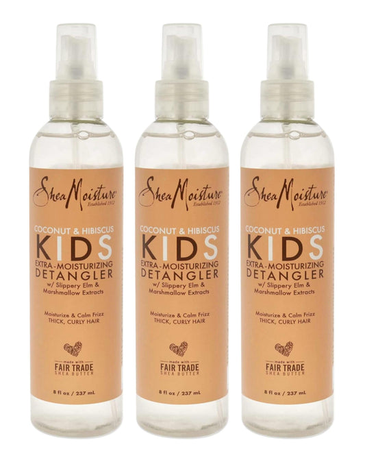 Shea Moisture Kids Detangler Coconut & Hibiscus 8 Ounce Pump (237ml) (Pack of 3) Beauty & Personal Care Shea Moisture