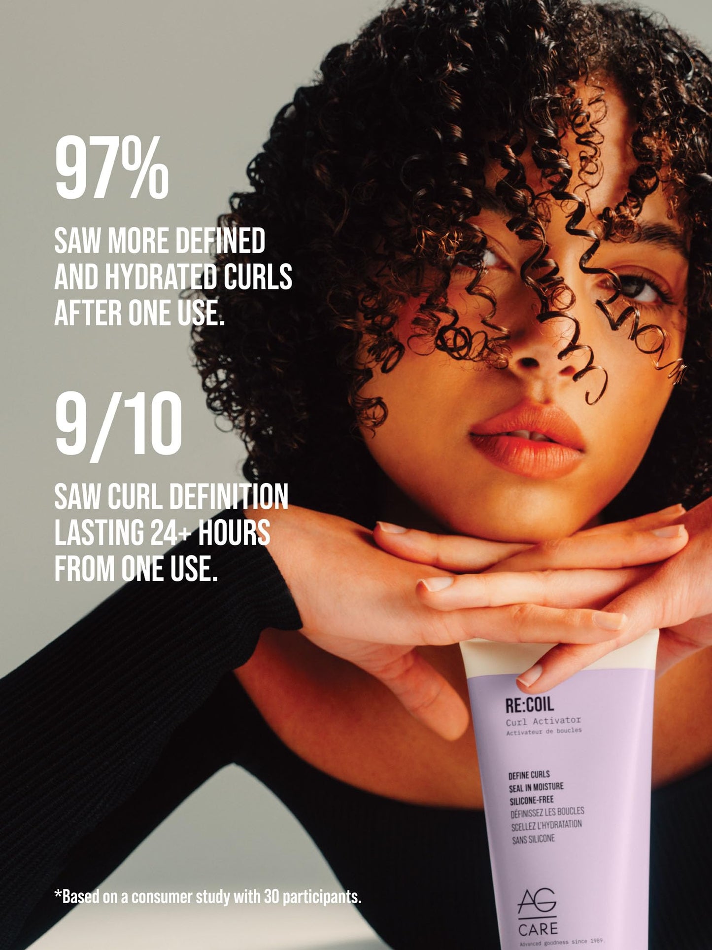 AG Care Re:Coil Curl Activator Curl Cream Award-Winning Curl Creating Complex - Ultra-Nourishing Curly Hair Cream for Defined, Healthy Curls, 12 Fl Oz Beauty & Personal Care AG Care