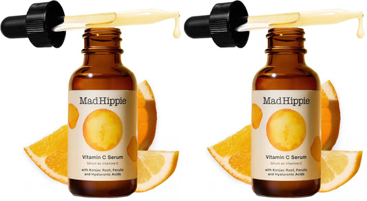 Mad Hippie Vitamin C Serum for Face - Hyaluronic Acid, Ferulic Acid & Vitamin E, Anti-Aging, Glow Up Essentials, Cruelty-Free Skin Care, 1.02 Oz (Pack Beauty and Personal Care Mad Hippie Default Title
