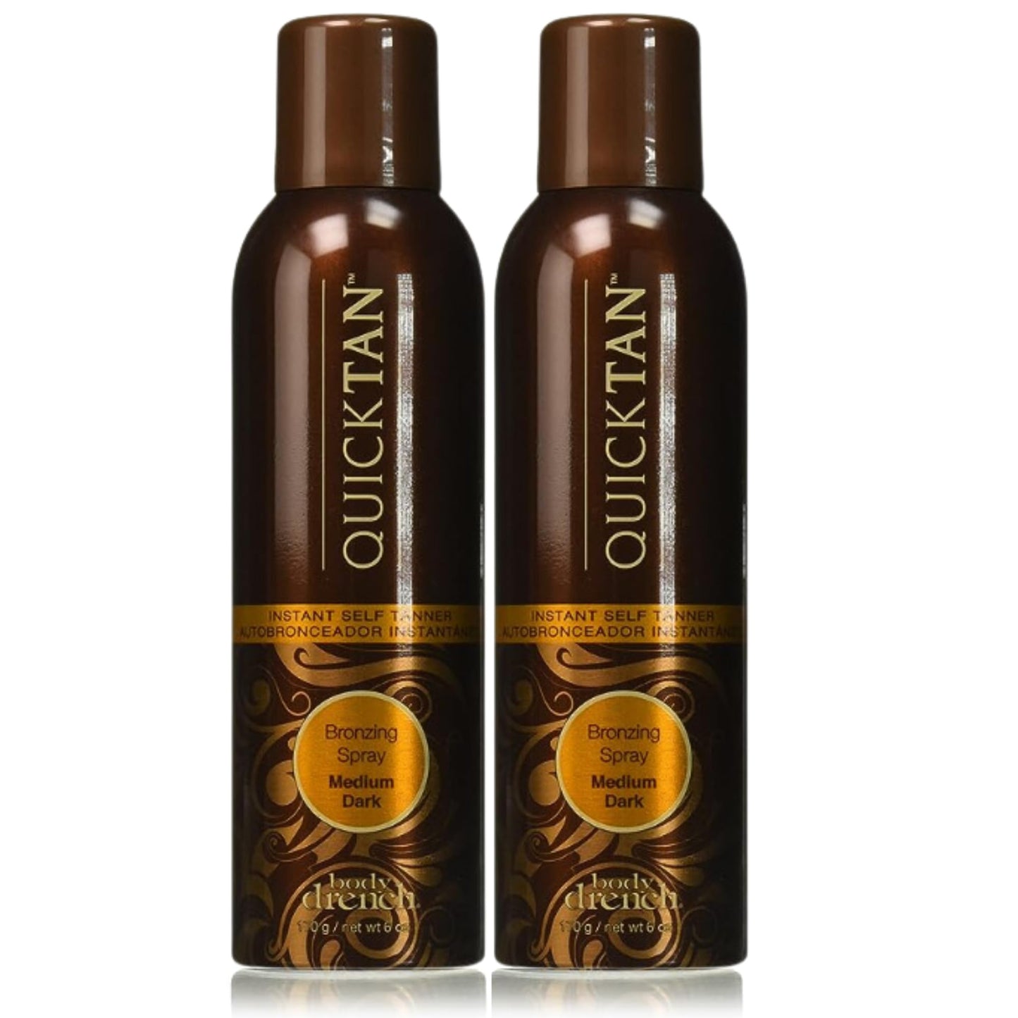 Body Drench Quick Tan Bronzing Spray Medium-Dark 6 Ounce (177ml) (2 Pack) Beauty & Personal Care Body Drench