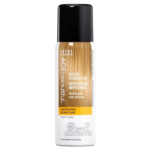 AGE beautiful Root Touch Up Hair Color Spray | Touch-Up Gray Concealer | Temporary Cover Up | Adds Volume & Covers Thinning Patches | Water, Sweat Beauty & Personal Care AGE beautiful