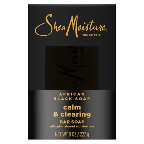 Shea Moisture African Black Soap With Shea Butter 8 oz (Pack of 5) Beauty & Personal Care Shea Moisture