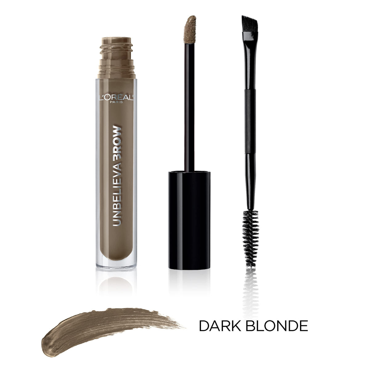 L'Oreal Paris Unbelieva-Brow Longwear Waterproof Tinted Brow Gel, Smudge-resistant, Transfer- Proof, Quick Drying, Easy and quick application