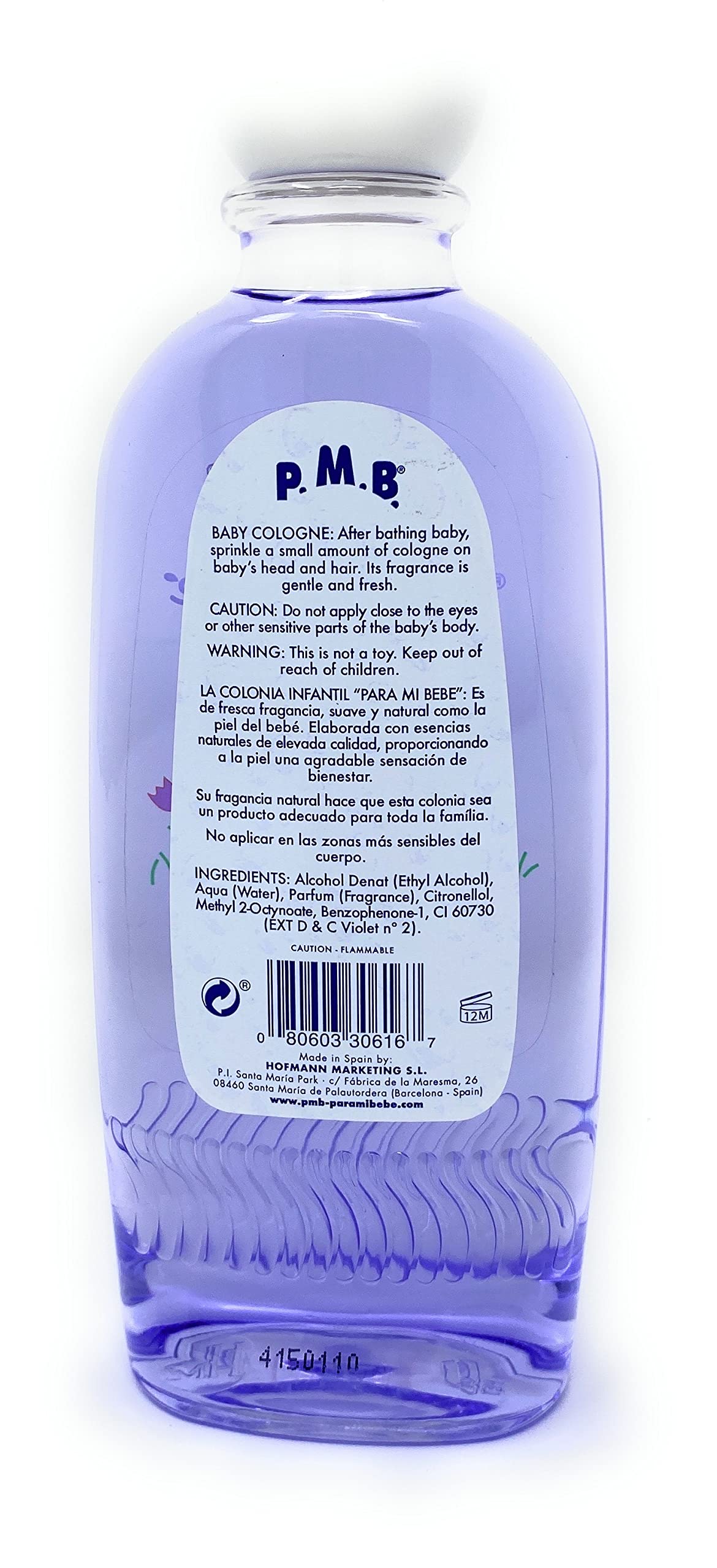 Para Mi Bebe 3 Baby Cologne 8.3 oz./250 ml (Violet) Beauty & Personal Care Para Mi Bebe