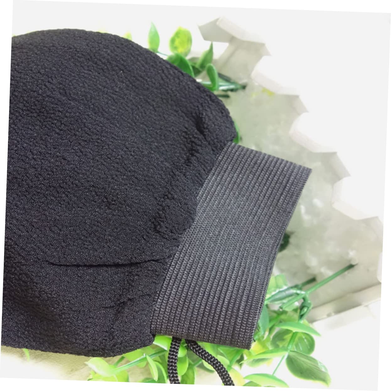 PartyKindom Bath Exfoliating Scrub Gloves for Men and Women Stretchy Dead Skin Remover Bath Shower Scrubber Machine Washable and Quick Drying Black Beauty and Personal Care PartyKindom