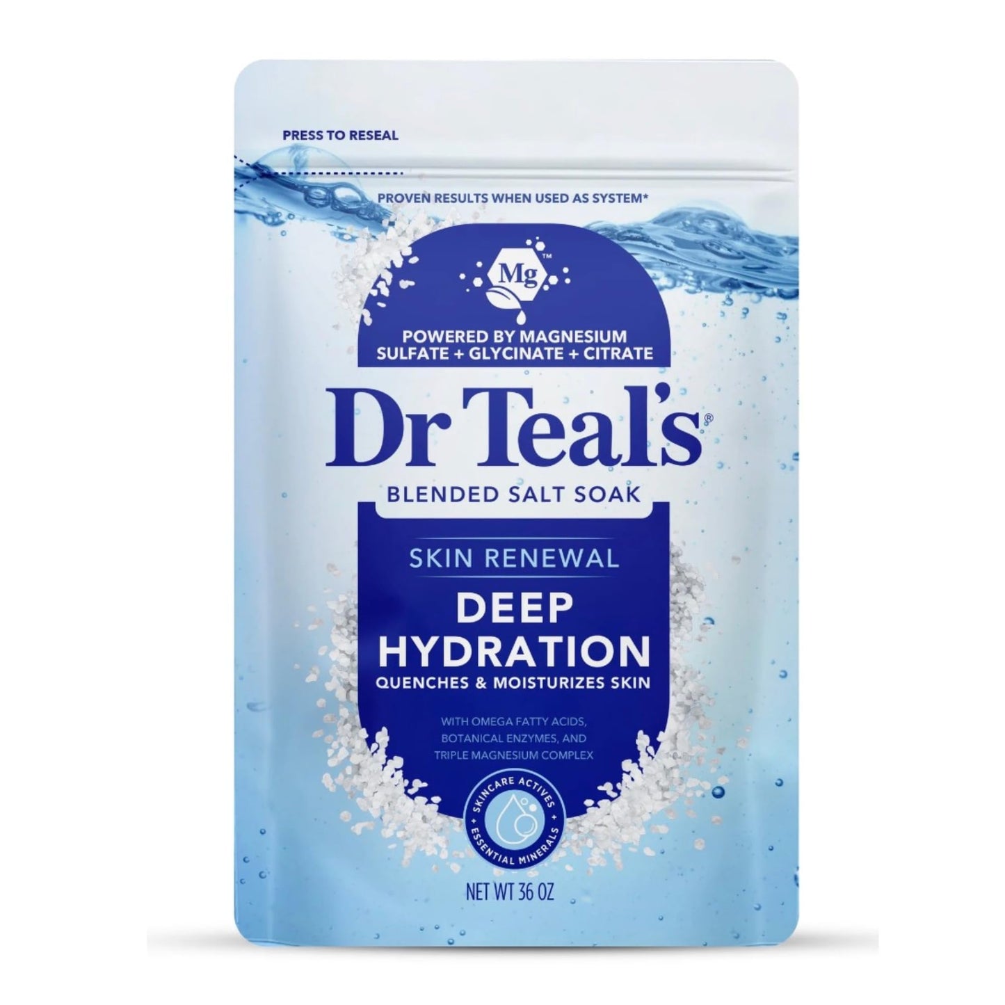 Dr Teal's Skin Renewal Deep Hydration Blended Salt Soak and Serum Foaming Bath, Limited Edition Beauty and Personal Care Dr Teal's
