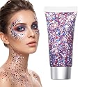 Red White Blue Hair Glitter Stick, 2026 New Patriotic USA Flag Star Chunky Face Body Outfits Sparkle Patriotic Pride Glitter for Soccer President's Beauty & Personal Care SundownAura