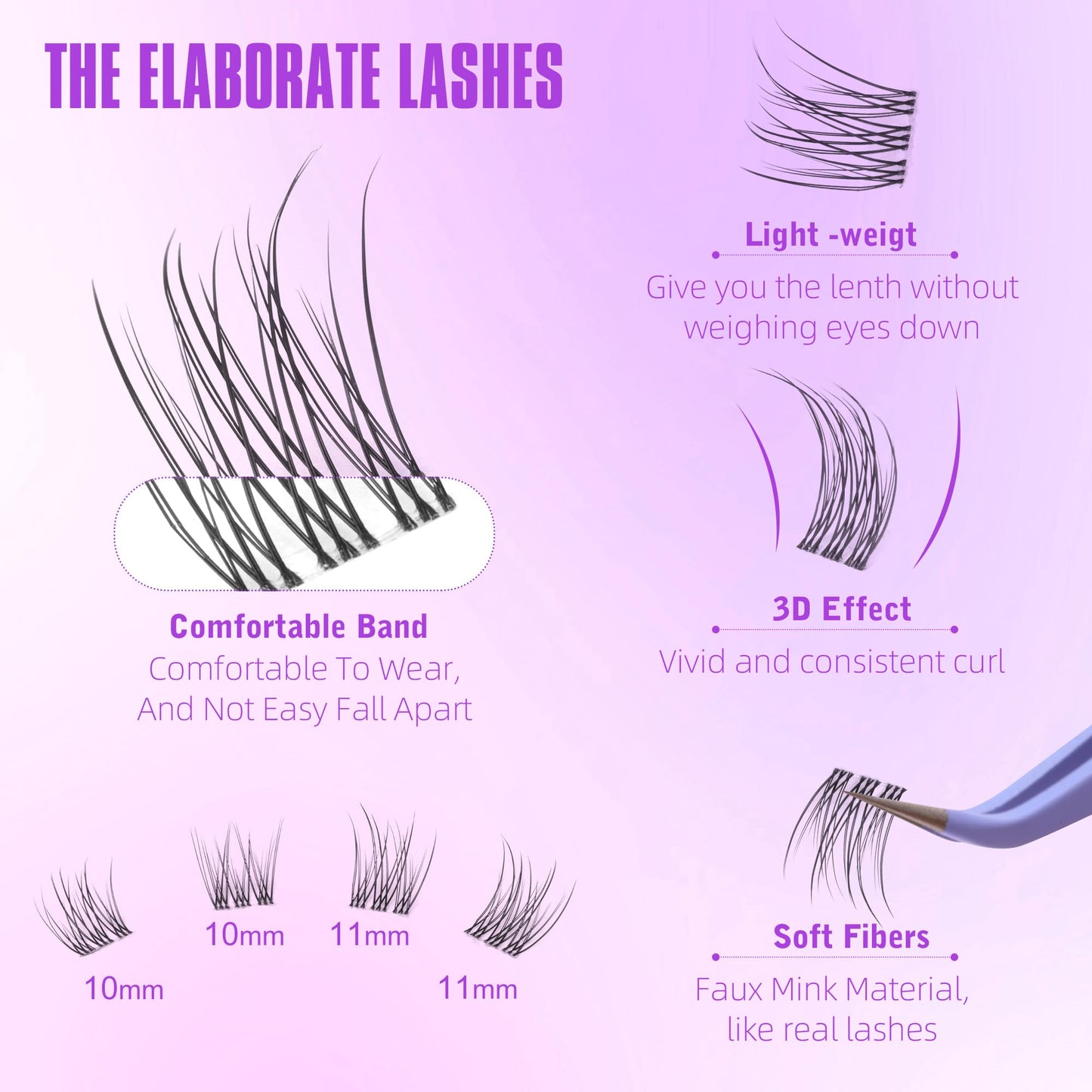 Manga Lash Clusters Fairy Cat Eye Lash Clusters Natural Fox Eye Eyelashes Clusters Wispy C Curl Cluster Eyelash Extensions Anime DIY Individual Lashes Beauty and Personal Care Geeneiya