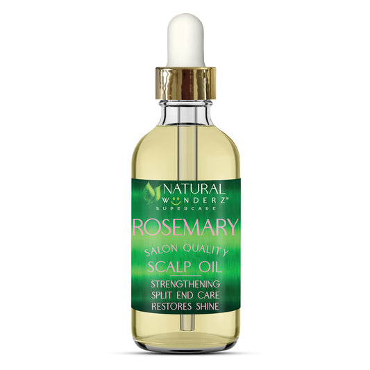 Natural Wunderz Rosemary Hair Oil, Supports Hair Growth, Thickening Serum and Strengthening Split End Case for Dry and Damaged Hair, Sulfate Free Beauty & Personal Care Natural Wunderz