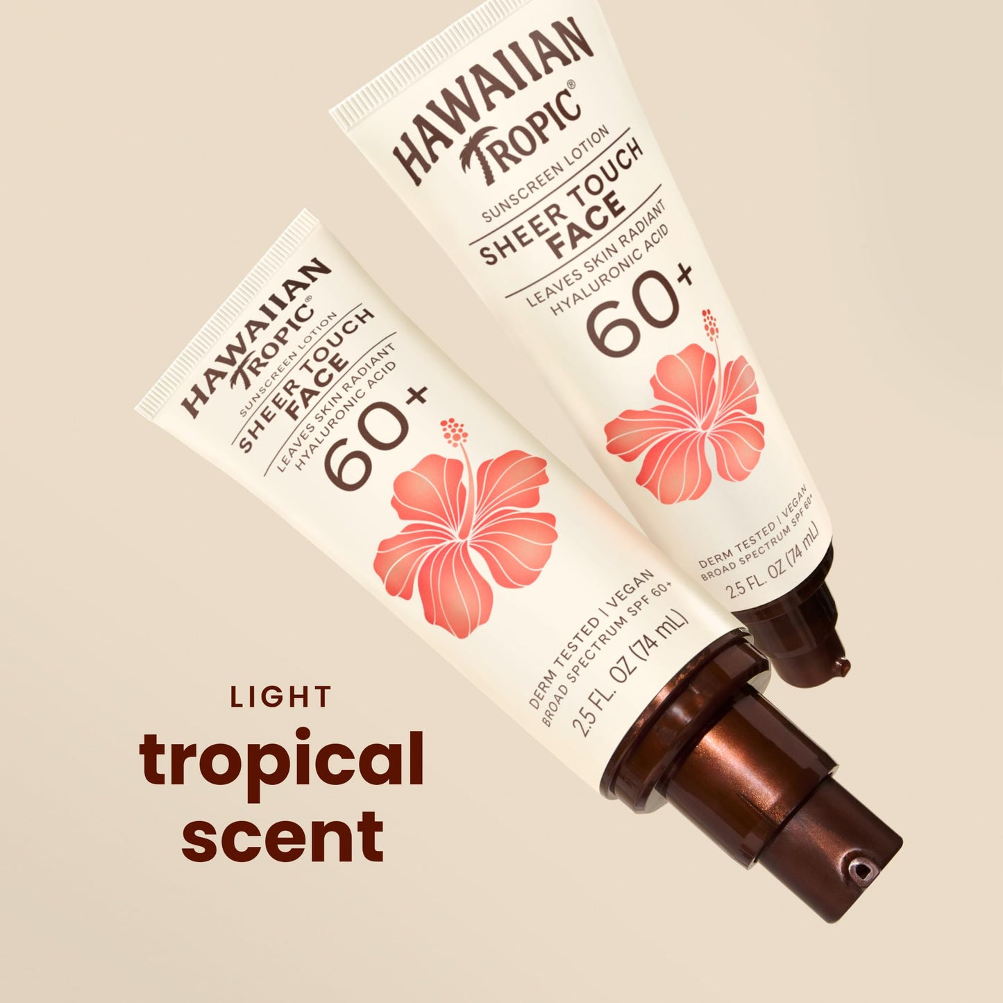 Hawaiian Tropic Sheer Touch Face Sunscreen Lotion SPF 60, 2.5 Fl Oz | Travel Size Sunscreen for Face, Sunblock Lotion, 2.5 Fl Oz Beauty & Personal Care Hawaiian Tropic