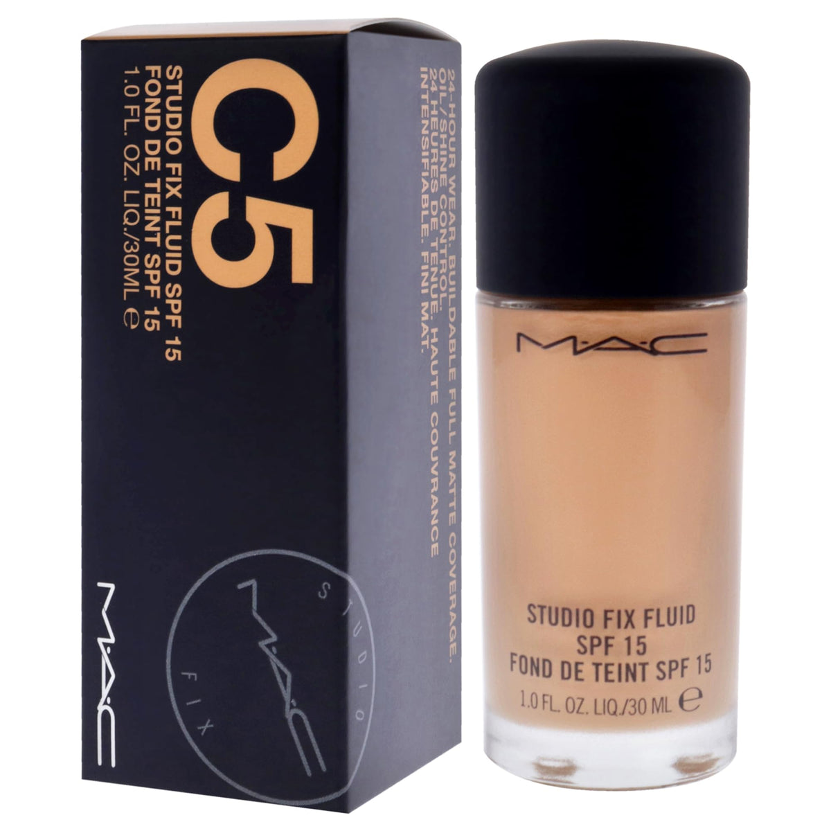 Studio Fix Fluid SPF 15 - C5 by MAC for Women - 1 oz Foundation Beauty & Personal Care MAC