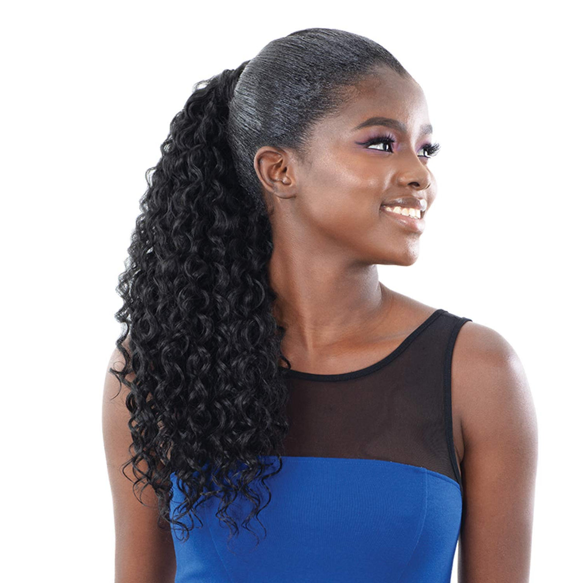Shake N Go Organique Pony Pro Mastermix Pony Wrap - SUPER CURL 24 (1 Jet Black)