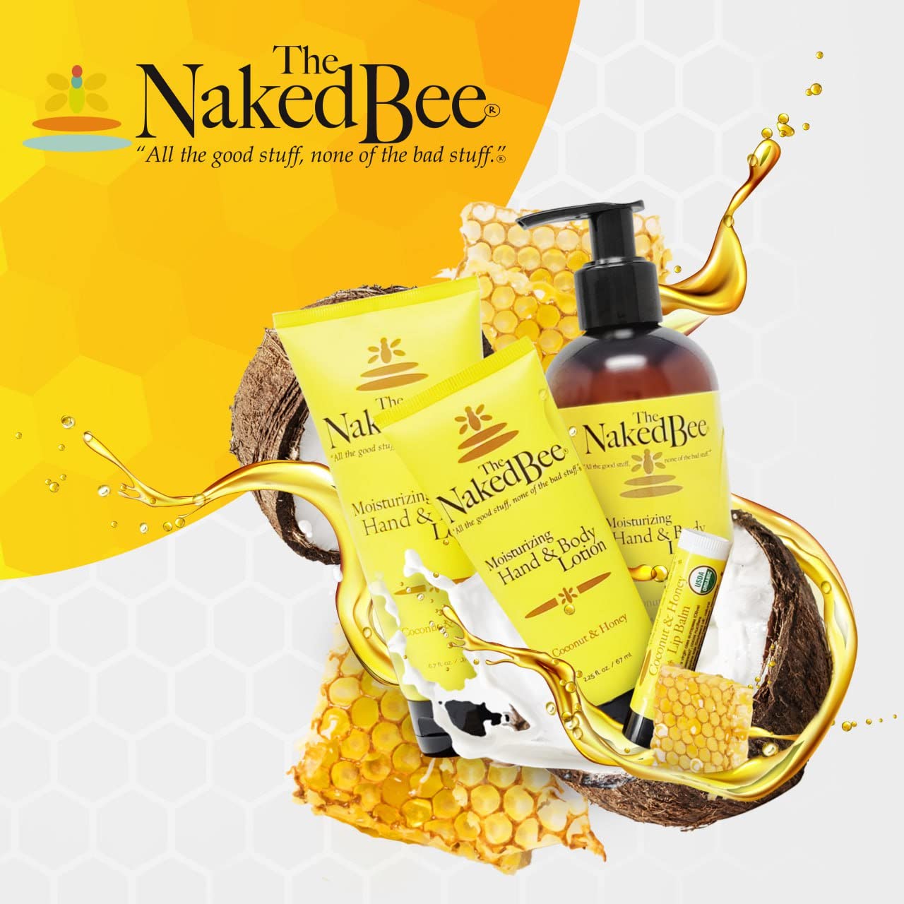 The Naked Bee Nourishing Body Lotion for All Skin Types (6.7 oz) Moisture Replenishing Lotion for Dry Skin with Lavender & Beeswax Beauty & Personal Care The Naked Bee