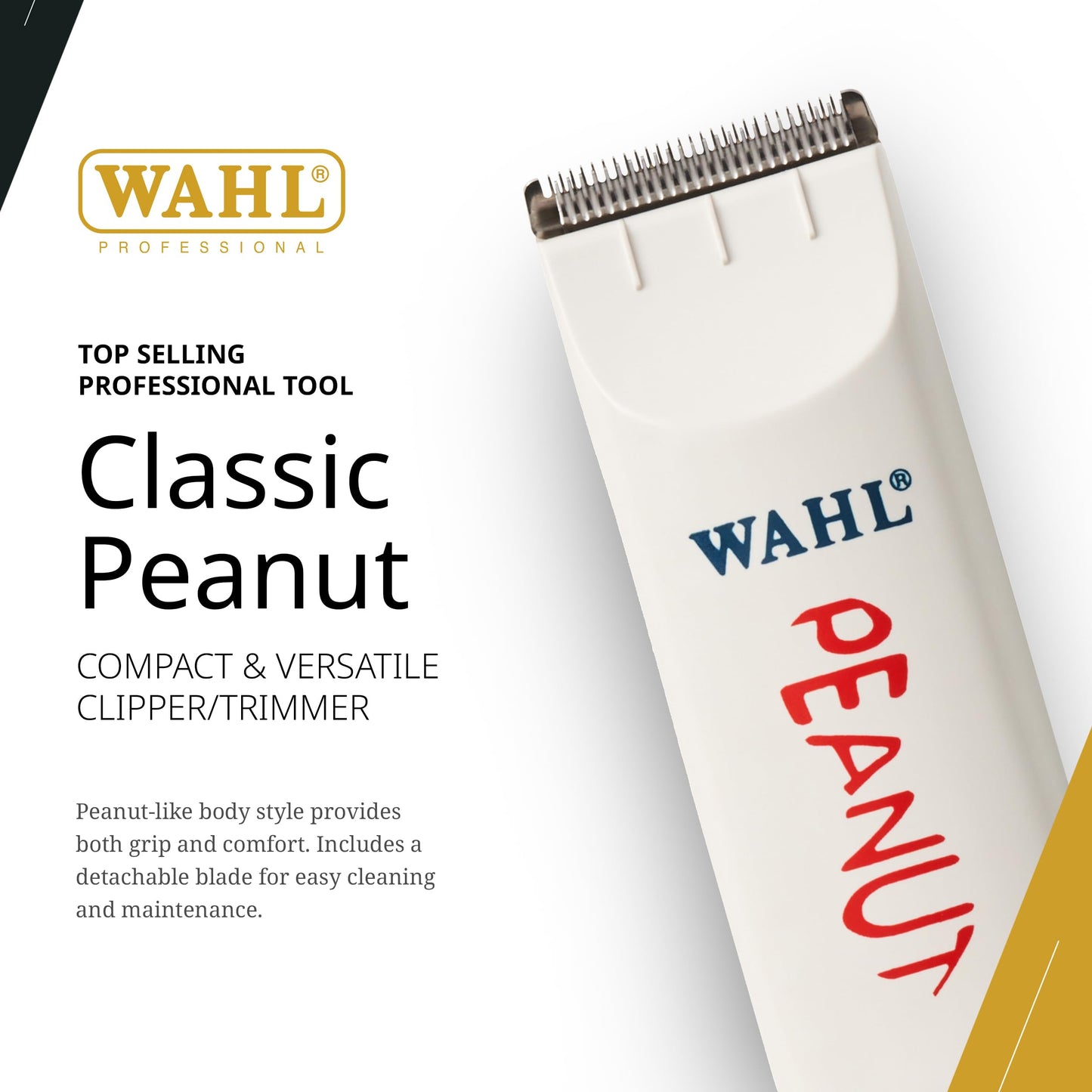 Wahl Professional Classic Peanut Trimmer Versatile Clippertrimmer Lightweight Corded Beauty and Personal Care Wahl Professional