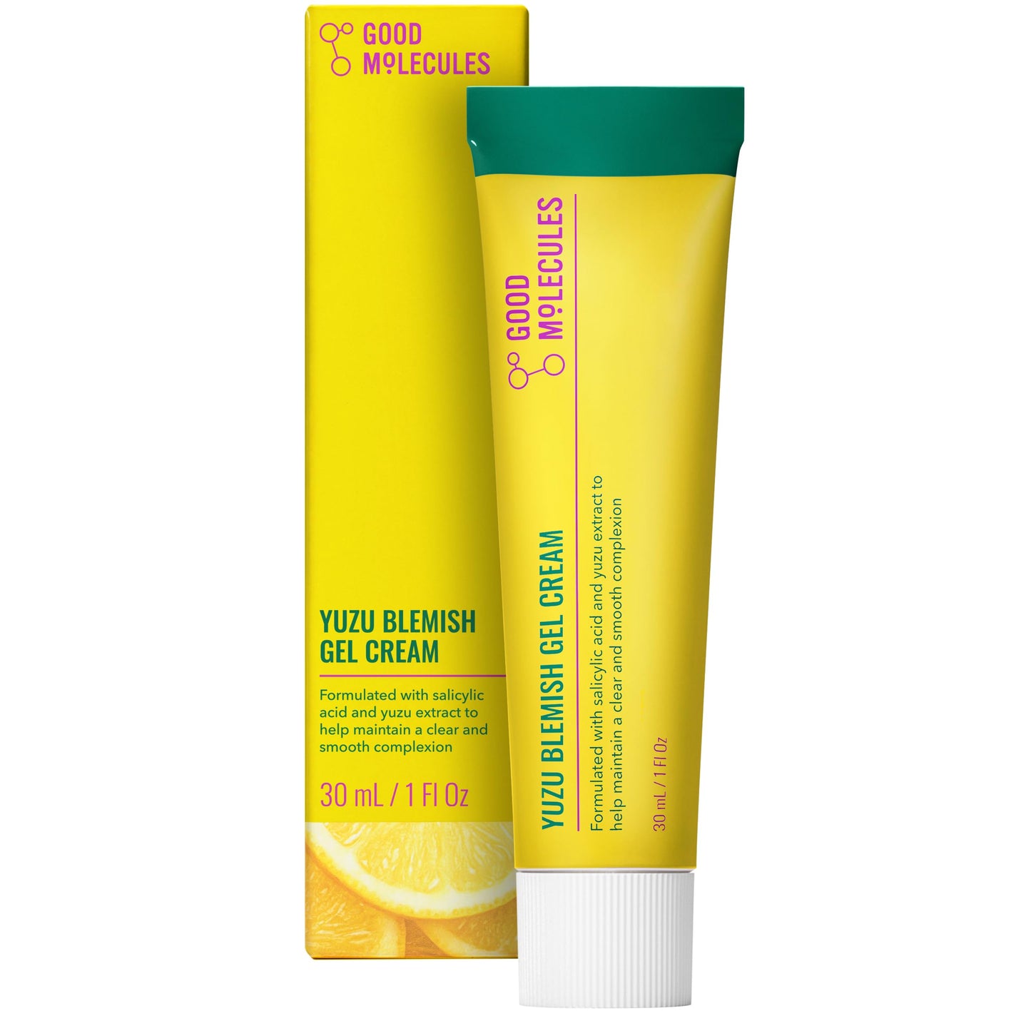 Good Molecules Yuzu Blemish Gel Cream - Lightweight Gel Moisturizer with Salicylic Acid (BHA) and Natural Extracts to Target Blemishes, Even Skin Beauty and Personal Care Good Molecules