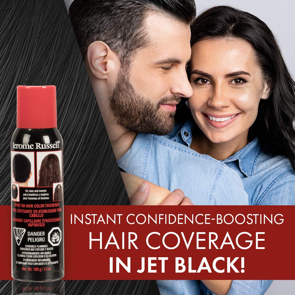 JEROME RUSSELL Hair Color Thickener - Jet Black Beauty & Personal Care Jerome Russell