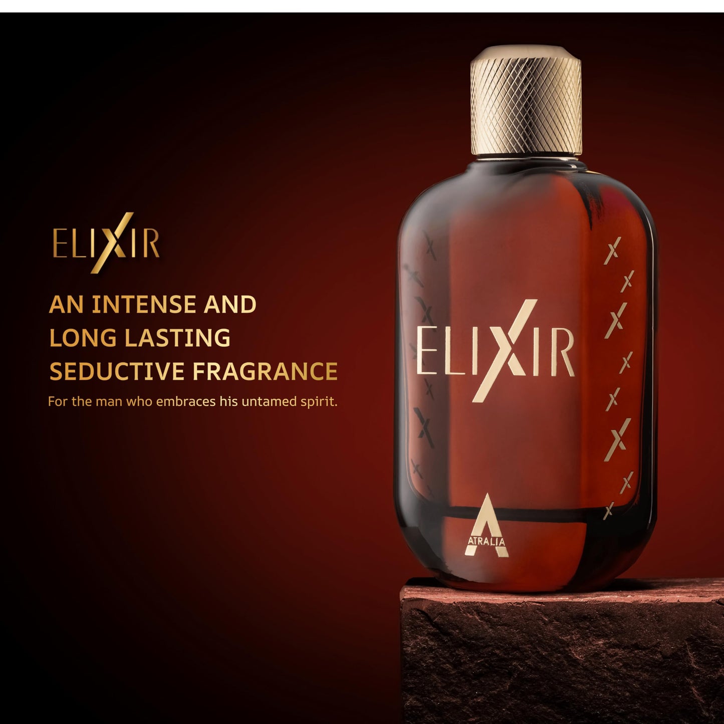 Atralia Elixir Eau de Parfum 100ML | Fresh Amber Woody Perfume for Men | Long Lasting Fragrance with Mint, Lavender, Bergamot, Amber & Vanilla Beauty & Personal Care Atralia