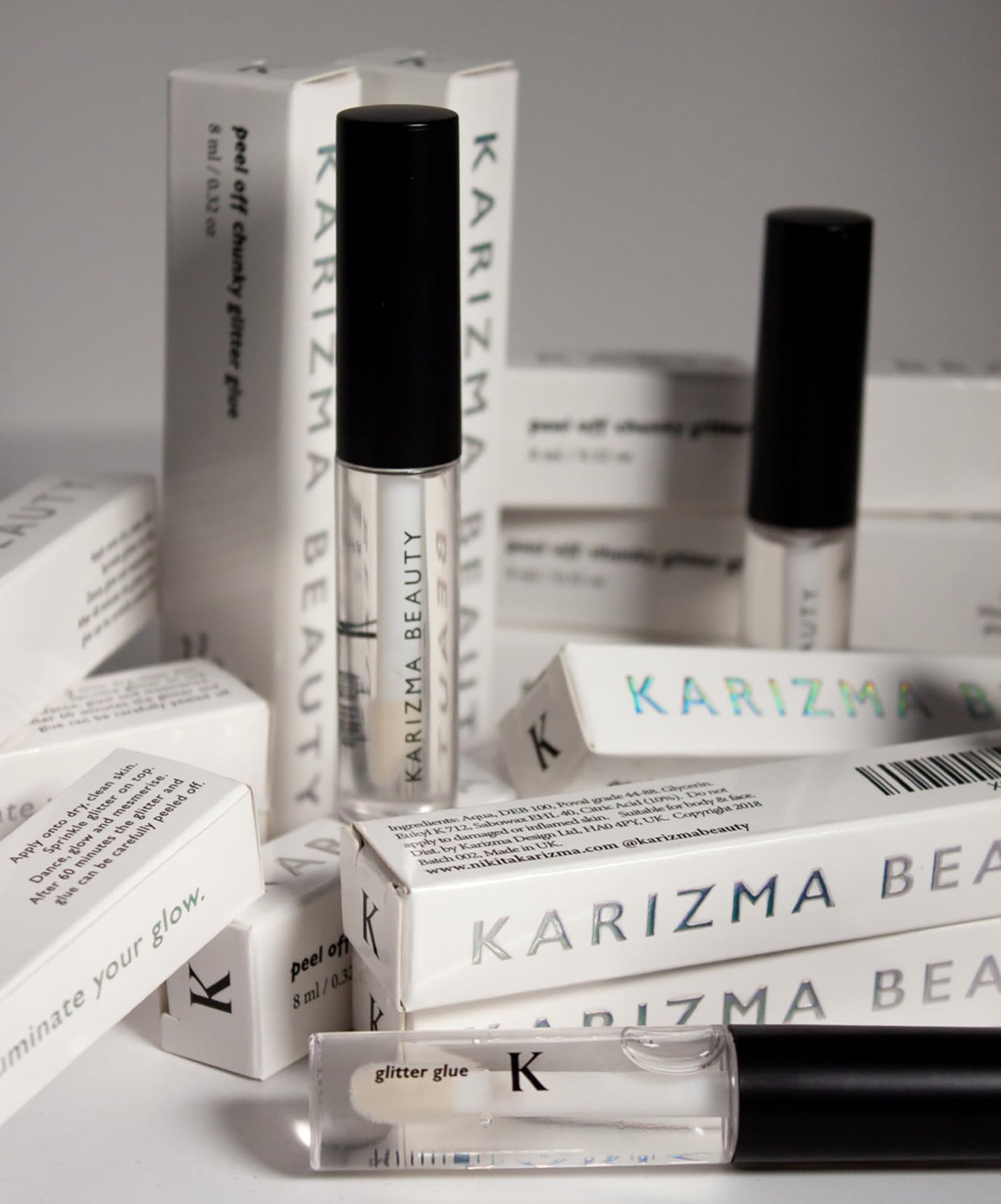 Cosmetic Glue, The Original Peel Off Formula. for Rhinestones Glitter by KARIZMA Beauty. Face Gems Glue Adhesive Body Cosmetic Makeup Primer Lash Beauty & Personal Care KARIZMA