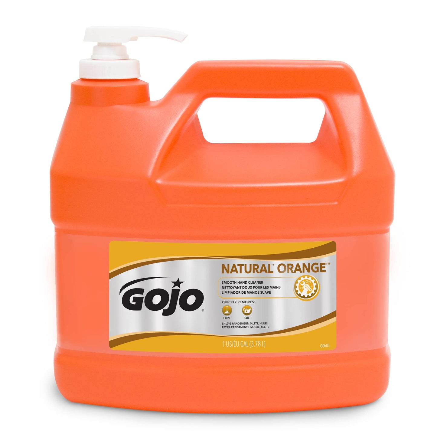 GOJO Natural Orange Liquid Hand Soap, Orange Citrus Scent, 128 oz. (0945-04) Beauty & Personal Care GOJO