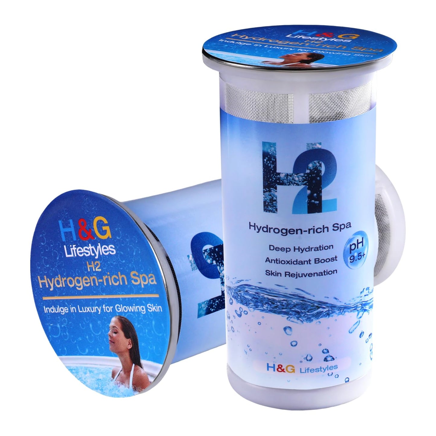 H&G Lifestyles Hydrogen Bath Tablets, H2 Hydrogen Water for Bathing SPA,Hydrogen-Rich Balls Improves Skin Glow Deep Hydration Anti-Aging Stress Relief Beauty and Personal Care H&G lifestyles
