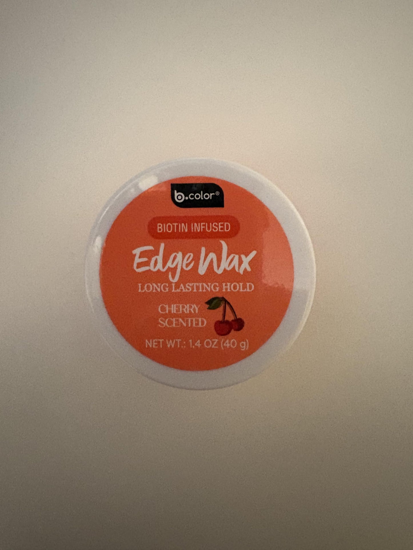 B.color Biotin Infused Edge Wax, Cherry Scented, Long Lasting Hold, Flake-Free Formula, 1.4 oz Beauty & Personal Care b-color