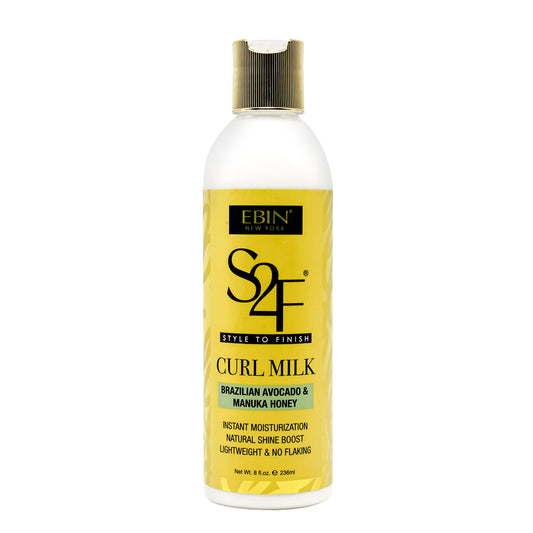 Manuka Honey & Brazilian Avocado Curl Milk - 8oz/ 236ml | Hydration with Light-weight, Strengthens and Enhances Hair | For all curls 2A - 4C Beauty & Personal Care EBIN NEW YORK