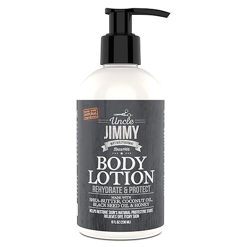 Uncle Jimmy Body Lotion for Dry Skin, Hand and Body Moisturizer Repairs Dry Skin and Retains Moisture, 8 Fl Oz Beauty & Personal Care Uncle Jimmy