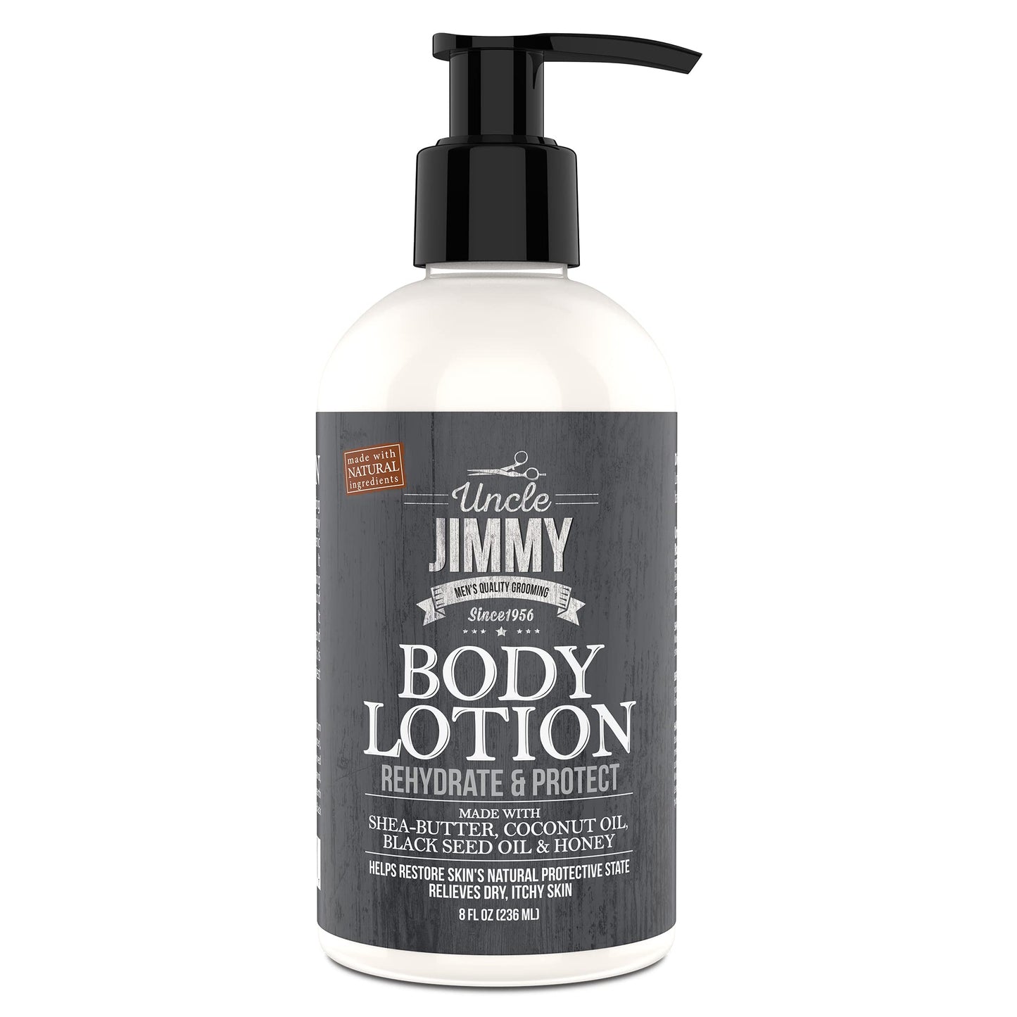 Uncle Jimmy Body Lotion for Dry Skin, Hand and Body Moisturizer Repairs Dry Skin and Retains Moisture, 8 Fl Oz Beauty & Personal Care Uncle Jimmy